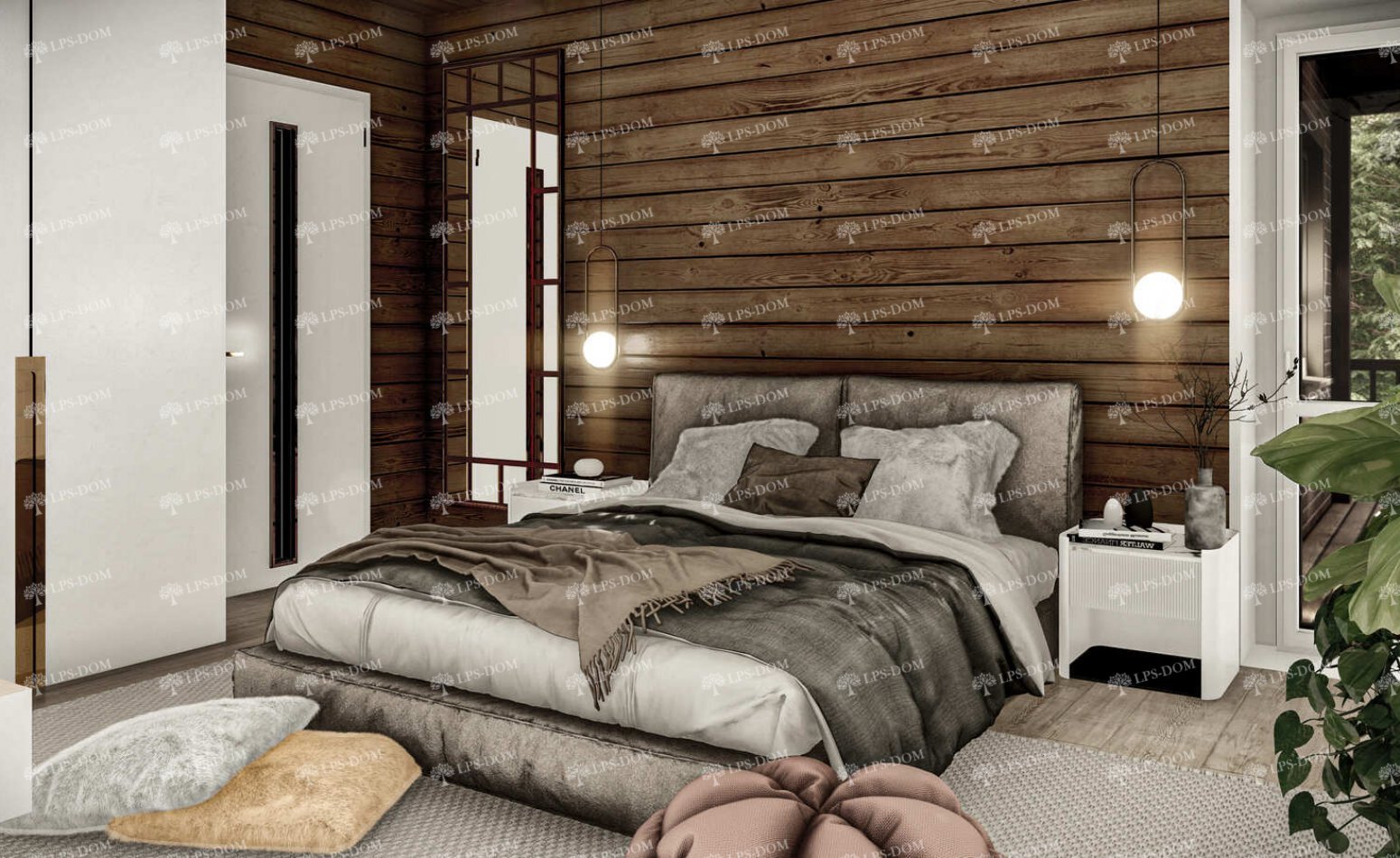 КАРКАСНЫЙ ДОМ ОСЕНЬ фото интерьера 7