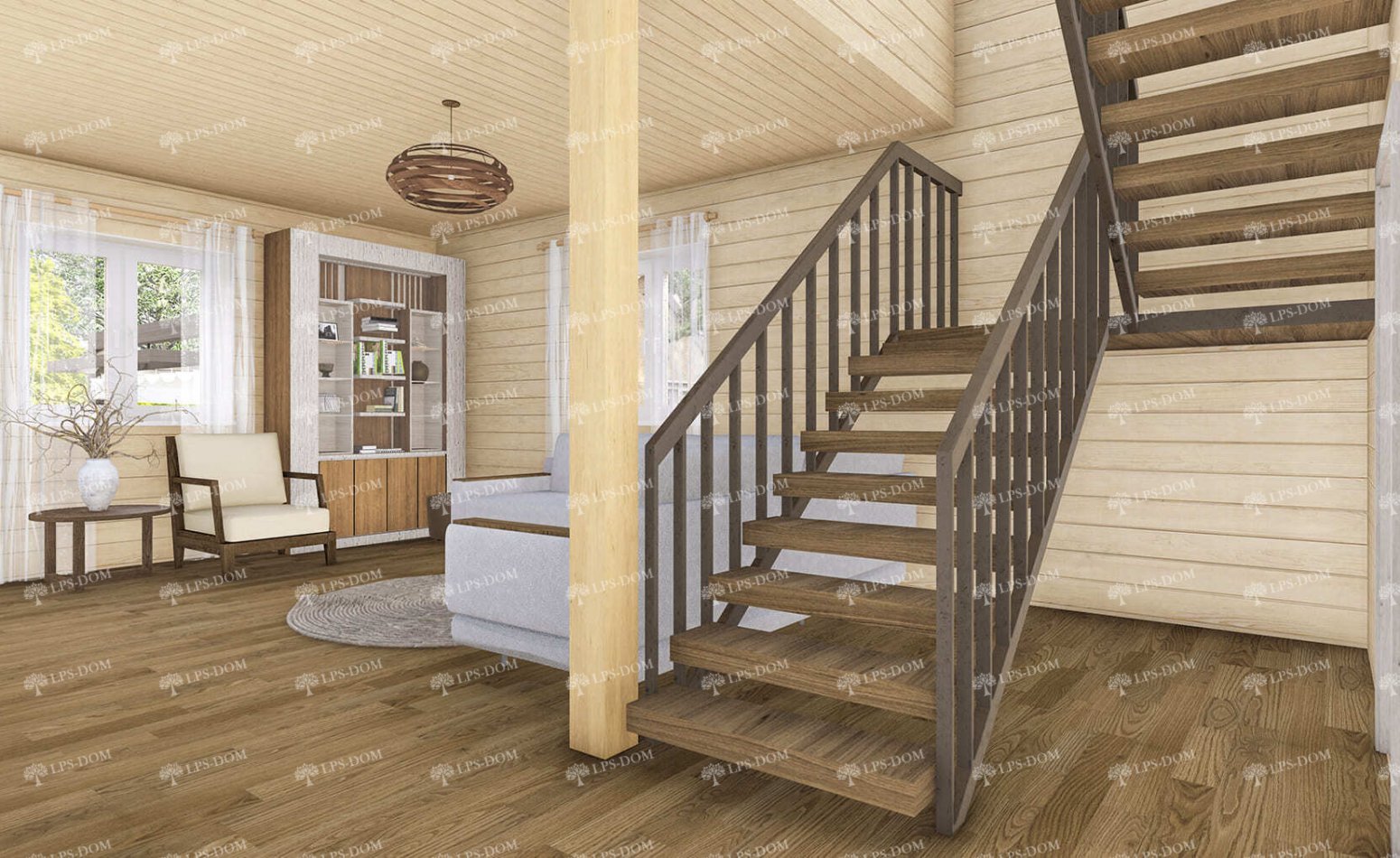 КАРКАСНЫЙ ДОМ МИТО фото интерьера 6