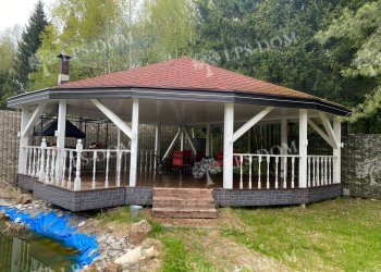 ДОМ ИЗ КЛЕЕНОГО БРУСА С УЧАСТКОМ У ЛЕСА С БАССЕЙНОМ фото 4
