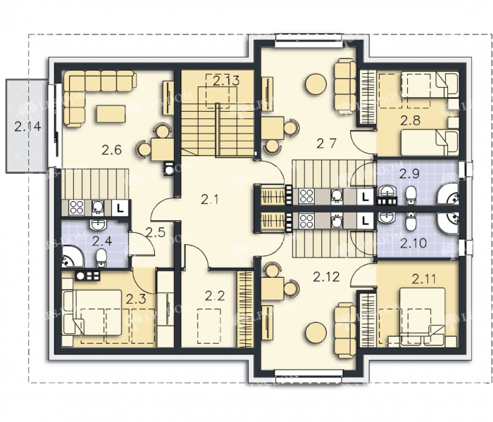 КАРКАСНЫЙ ДОМ АРГО планировка 2