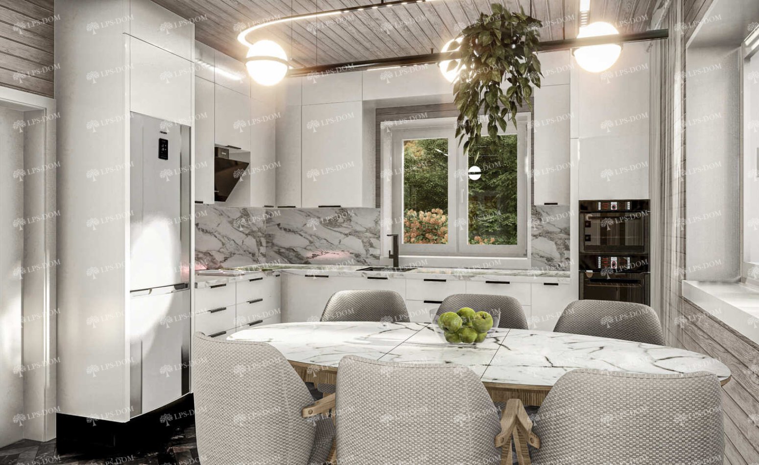 КАРКАСНЫЙ ДОМ КИРКИНЕС фото интерьера 6