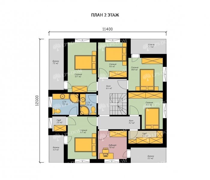 КАРКАСНЫЙ ДОМ ЖЕНЕВА планировка 2