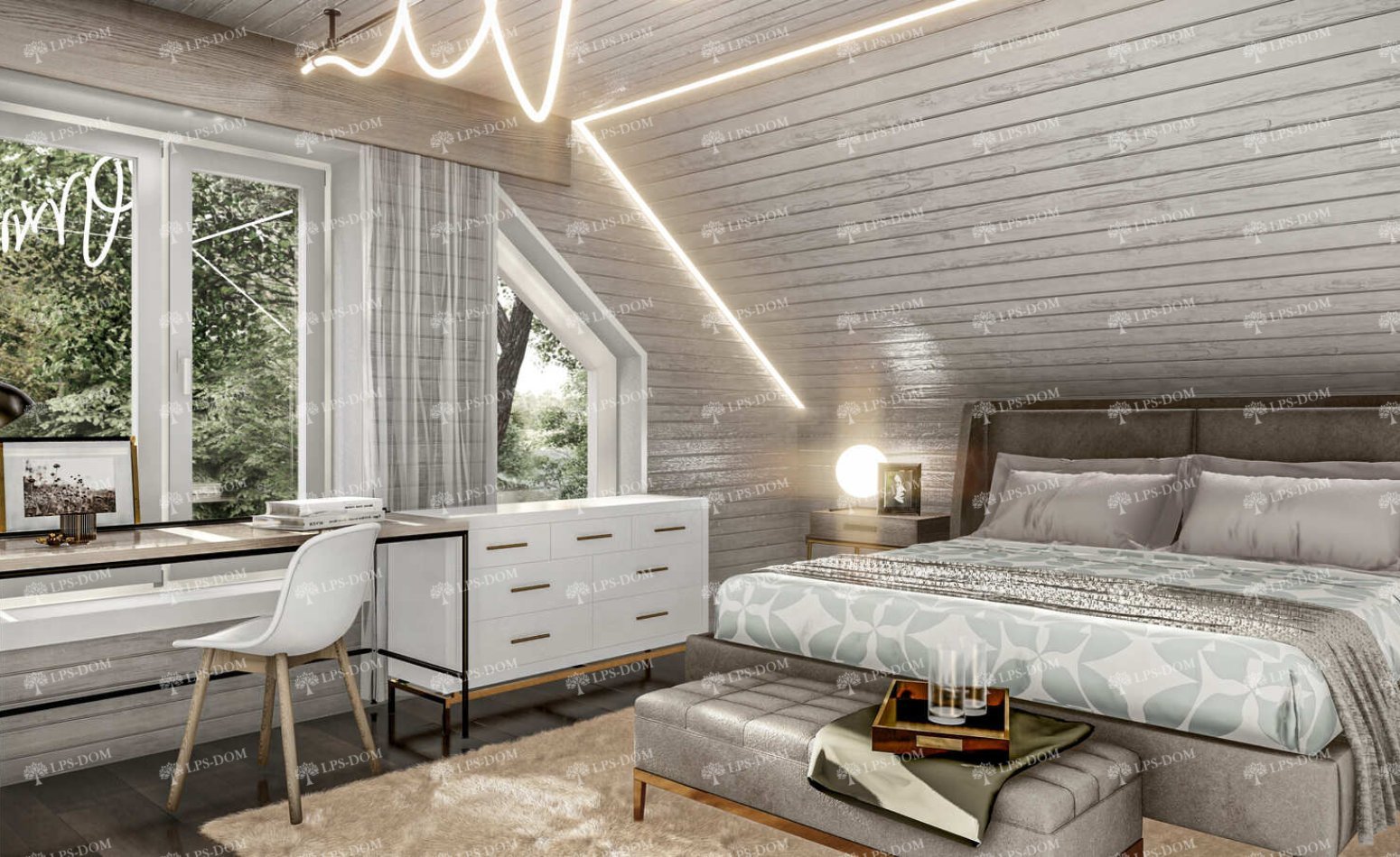 КАРКАСНЫЙ ДОМ БИРКА фото интерьера 6