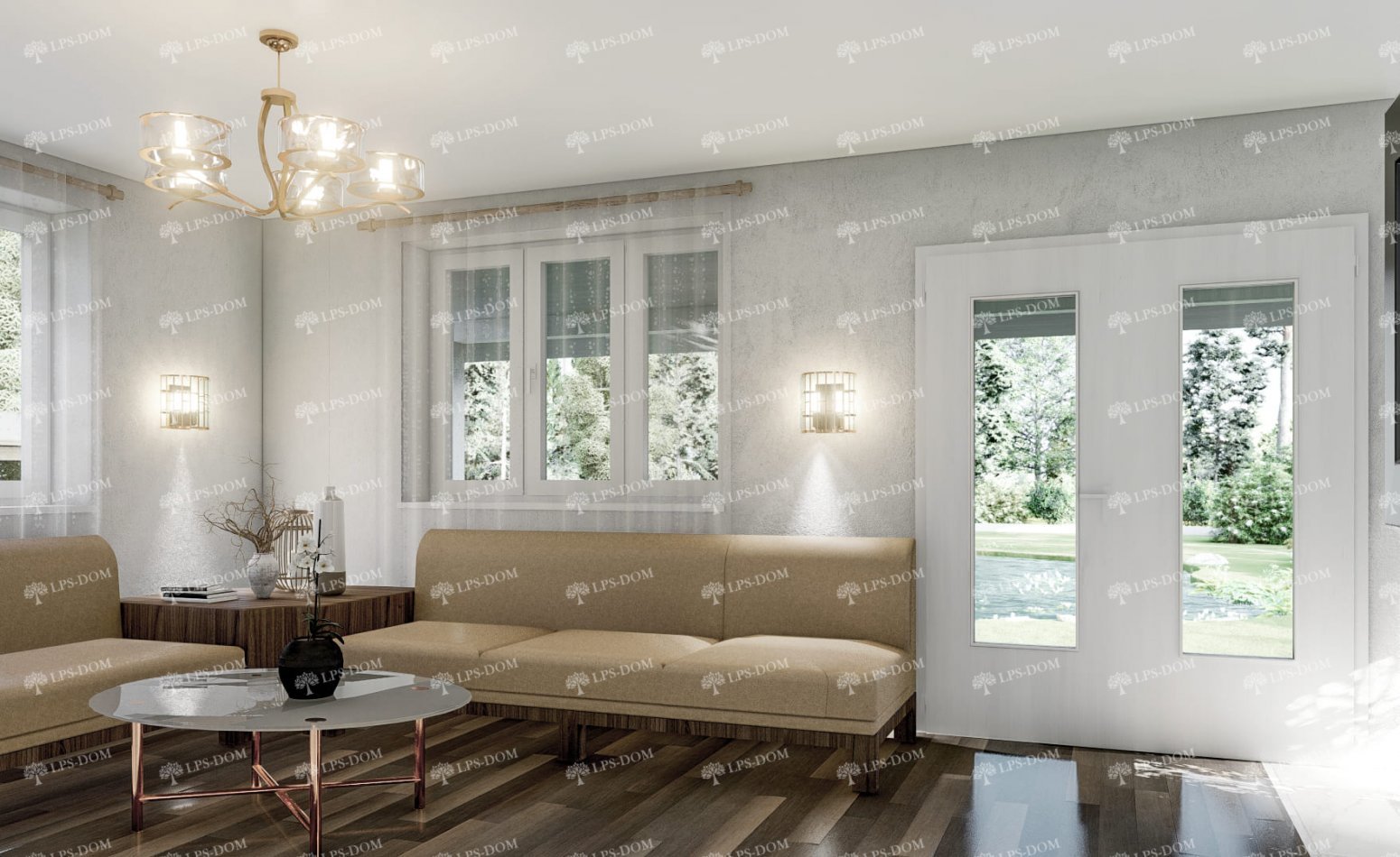 КАРКАСНЫЙ ДОМ ЭДИНБУРГ фото интерьера 4