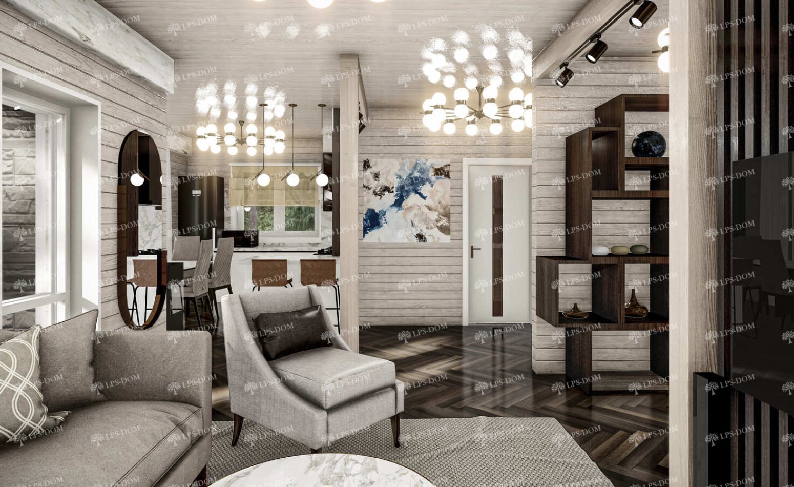 КАРКАСНЫЙ ДОМ ДЕЧИН фото интерьера 7