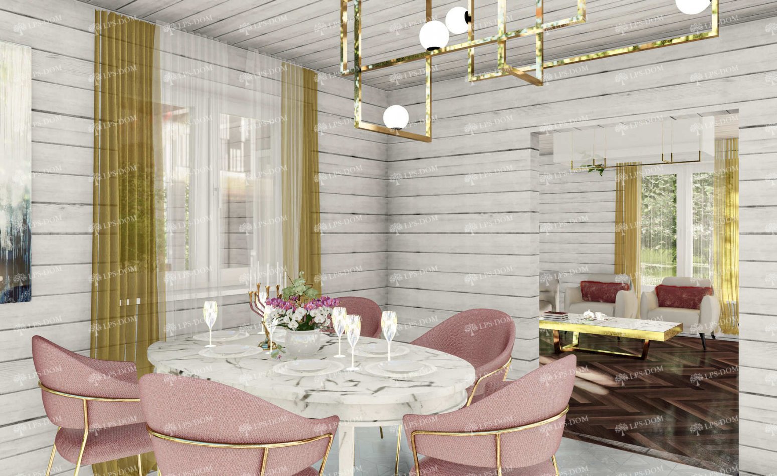 КАРКАСНЫЙ ДОМ ЛИМОЖ фото интерьера 6