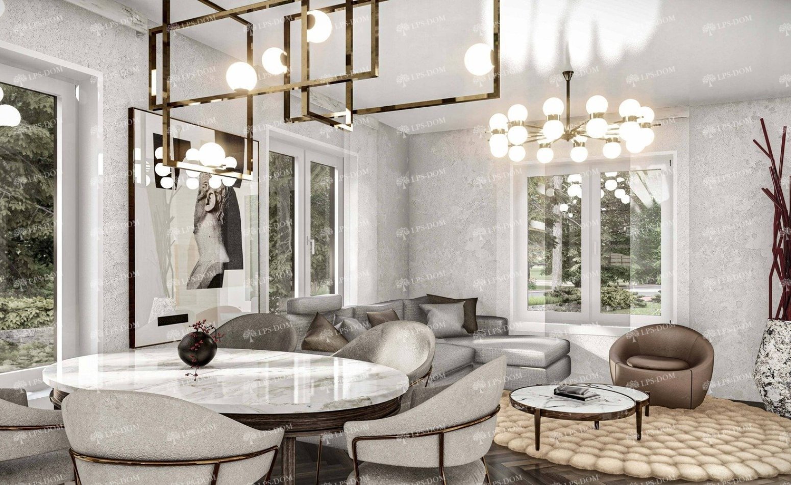 КАРКАСНЫЙ ДОМ АЛЬТА фото интерьера 7