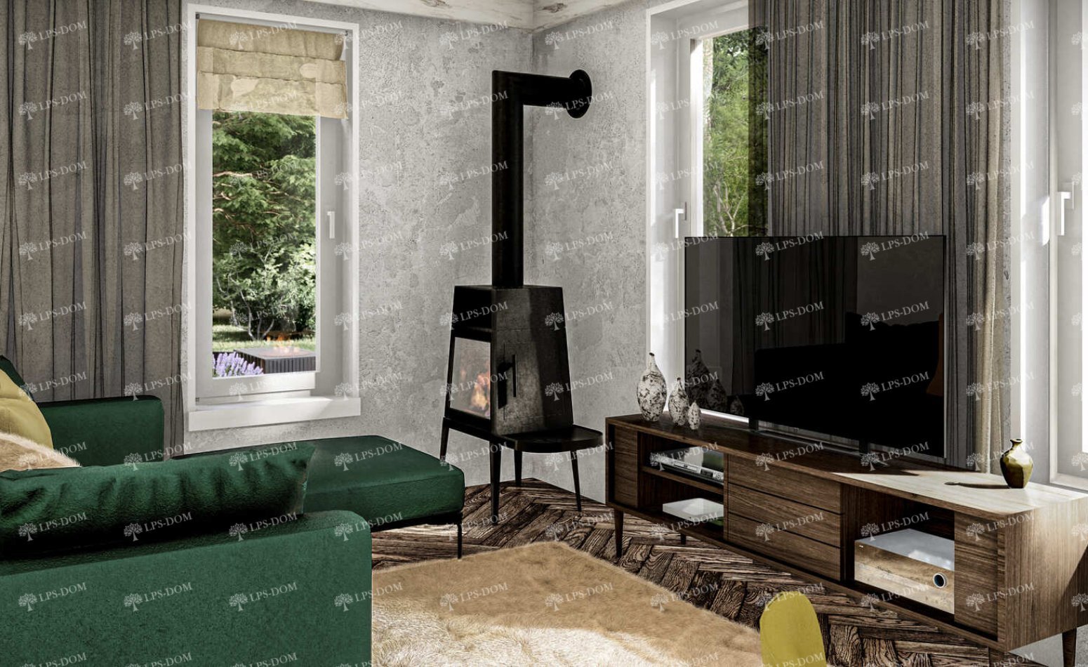 Баня Кретей фото интерьера 3