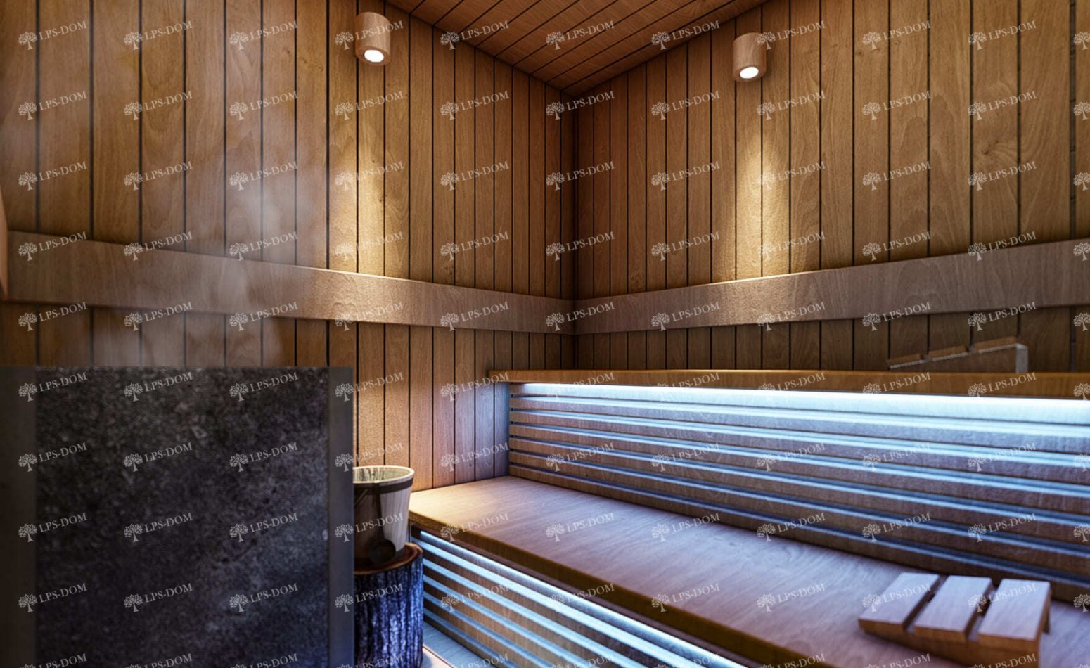 Баня Арендал фото интерьера 6