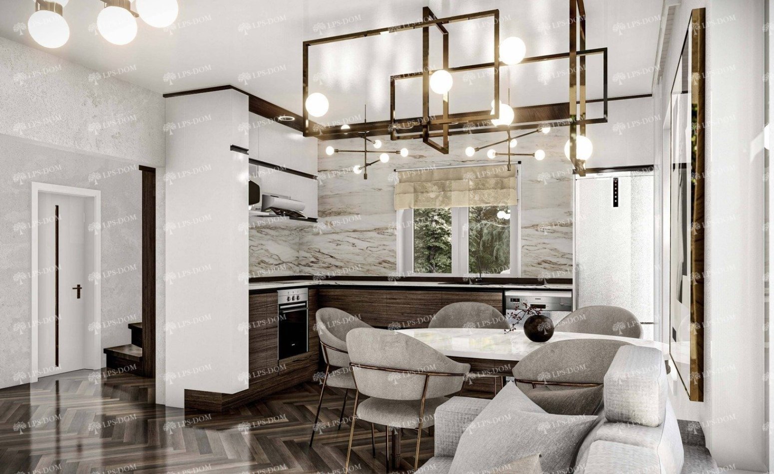 КАРКАСНЫЙ ДОМ АЛЬТА фото интерьера 8