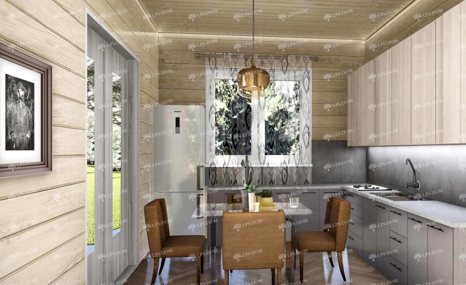 КАРКАСНЫЙ ДОМ КРИСТАЛЛ фото интерьера 6