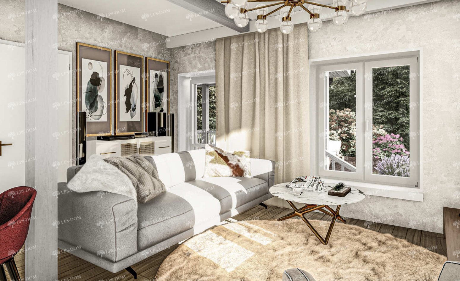 КАРКАСНЫЙ ДОМ ПРИВЕРНО фото интерьера 8