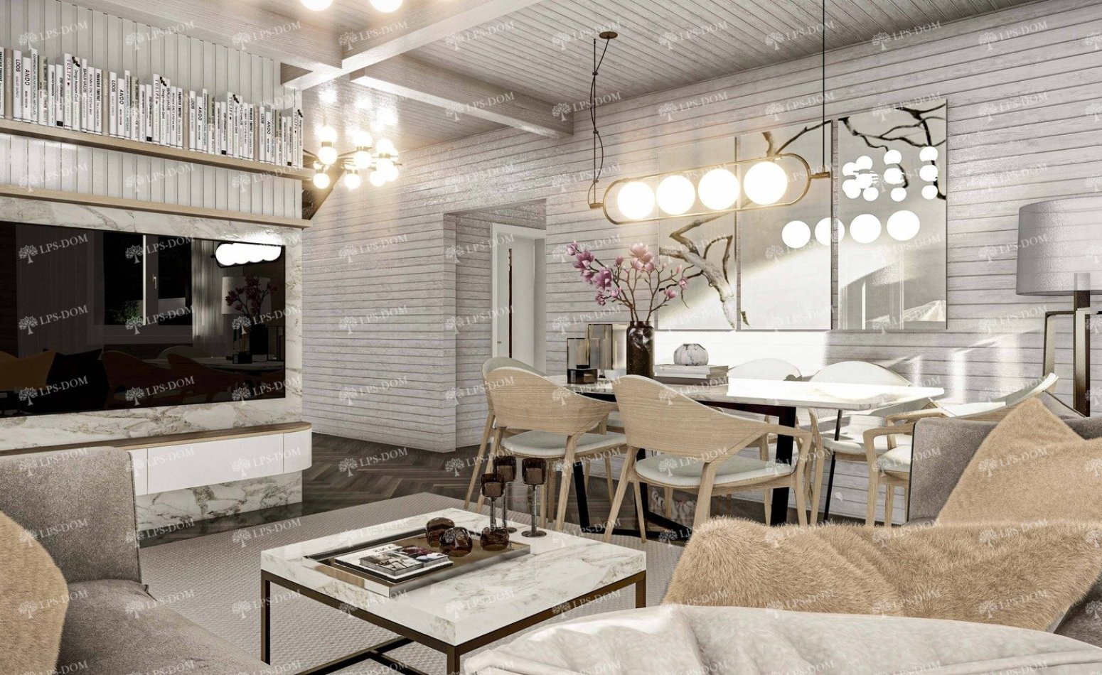 КАРКАСНЫЙ ДОМ КАРСАН фото интерьера 9