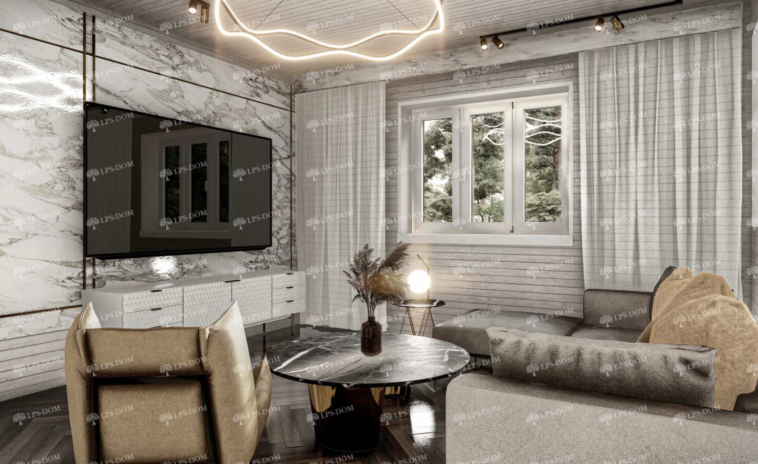 КАРКАСНЫЙ ДОМ ОУЛУ фото интерьера 11