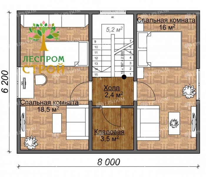 КАРКАСНЫЙ ДОМ ФЁСТ планировка 2