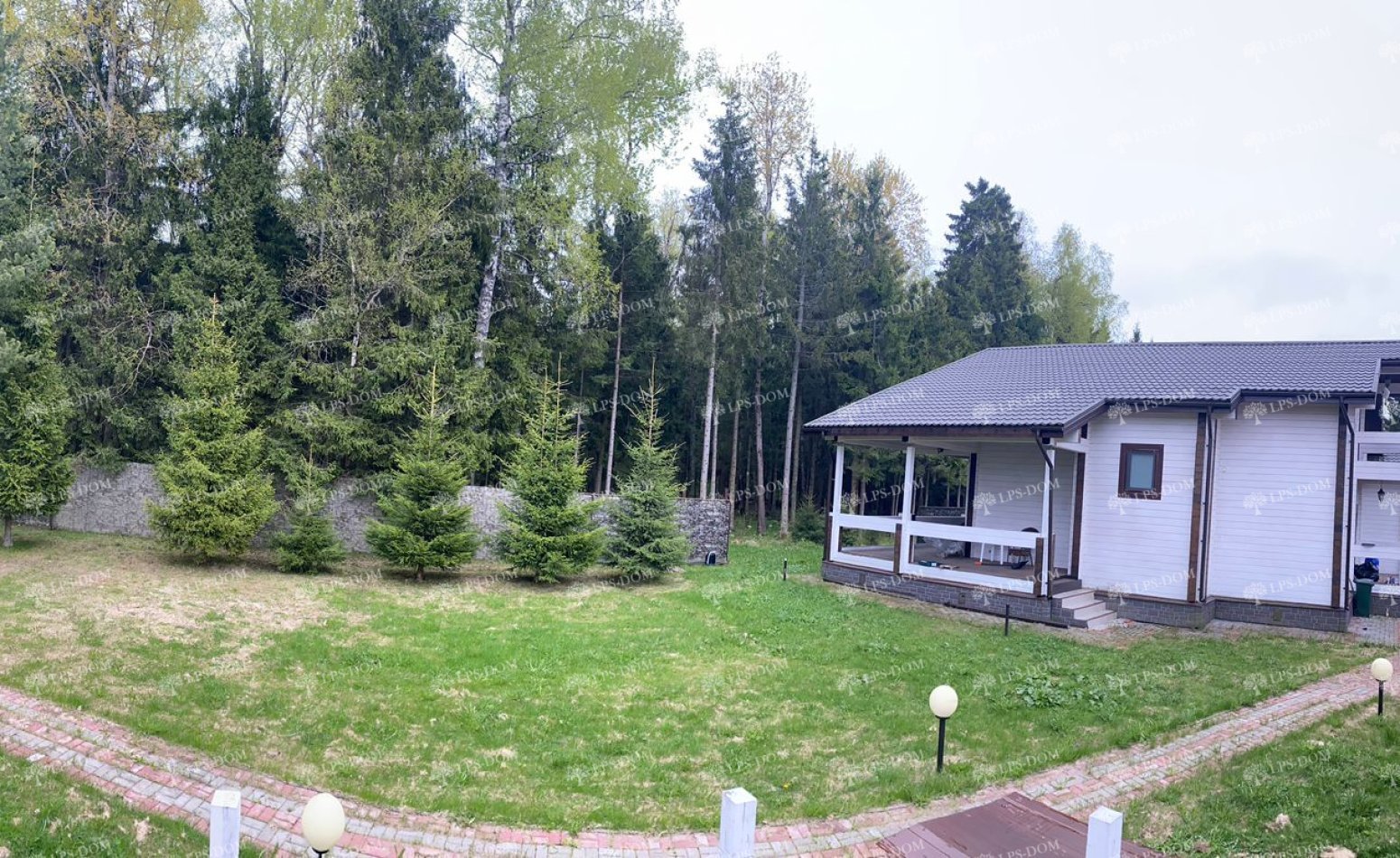 ДОМ ИЗ КЛЕЕНОГО БРУСА С УЧАСТКОМ У ЛЕСА С БАССЕЙНОМ фото 6