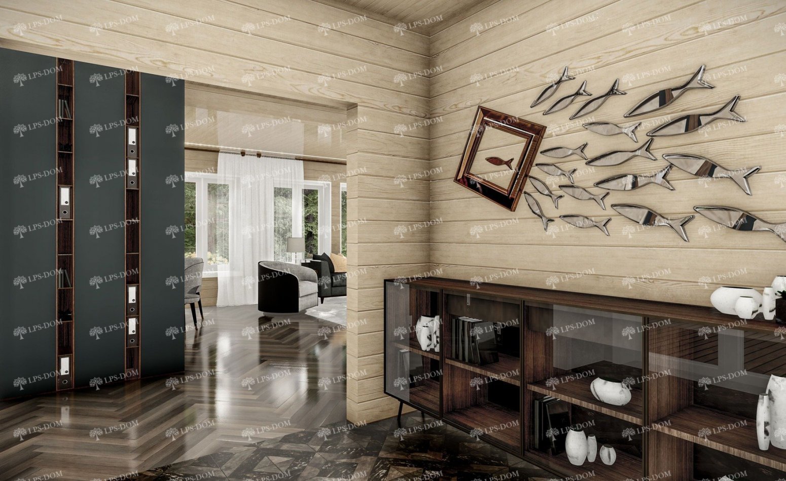 КАРКАСНЫЙ ДОМ БЕРЛИНГТОН фото интерьера 9