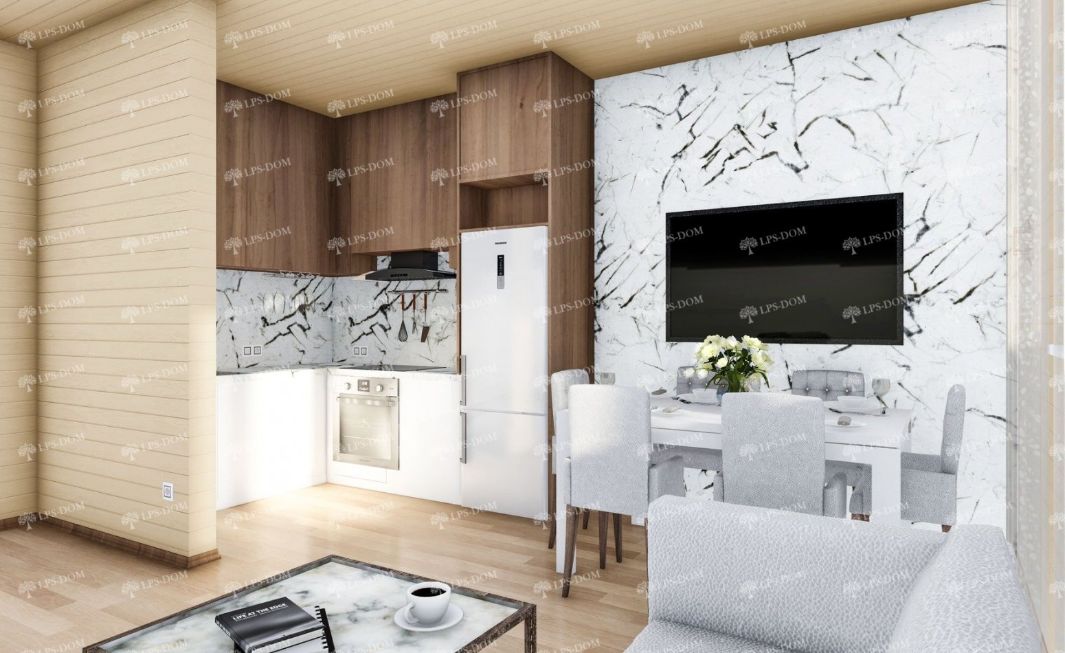 КАРКАСНЫЙ ДОМ ОСАКО фото интерьера 3