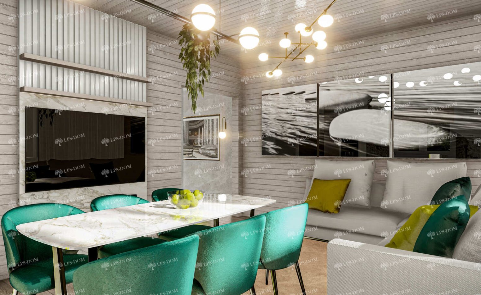 КАРКАСНЫЙ ДОМ ОРЛЕАН фото интерьера 8