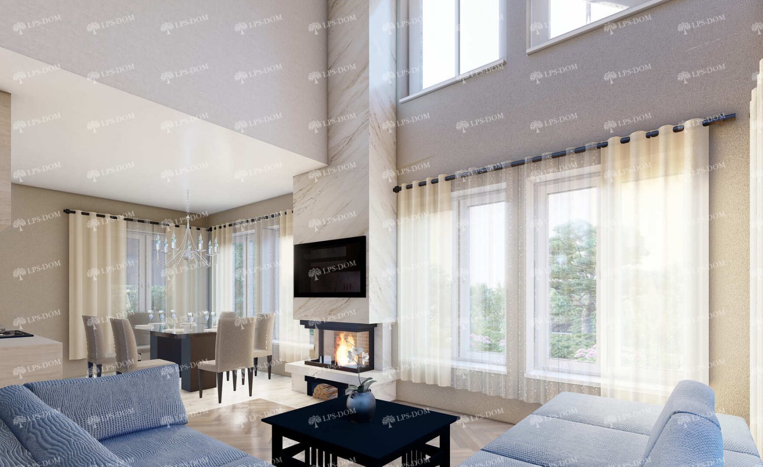 КАРКАСНЫЙ ДОМ МОНТЕРОСА фото интерьера 11