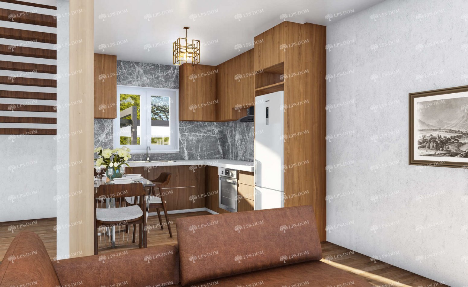 КАРКАСНЫЙ ДОМ АКАСИ фото интерьера 3