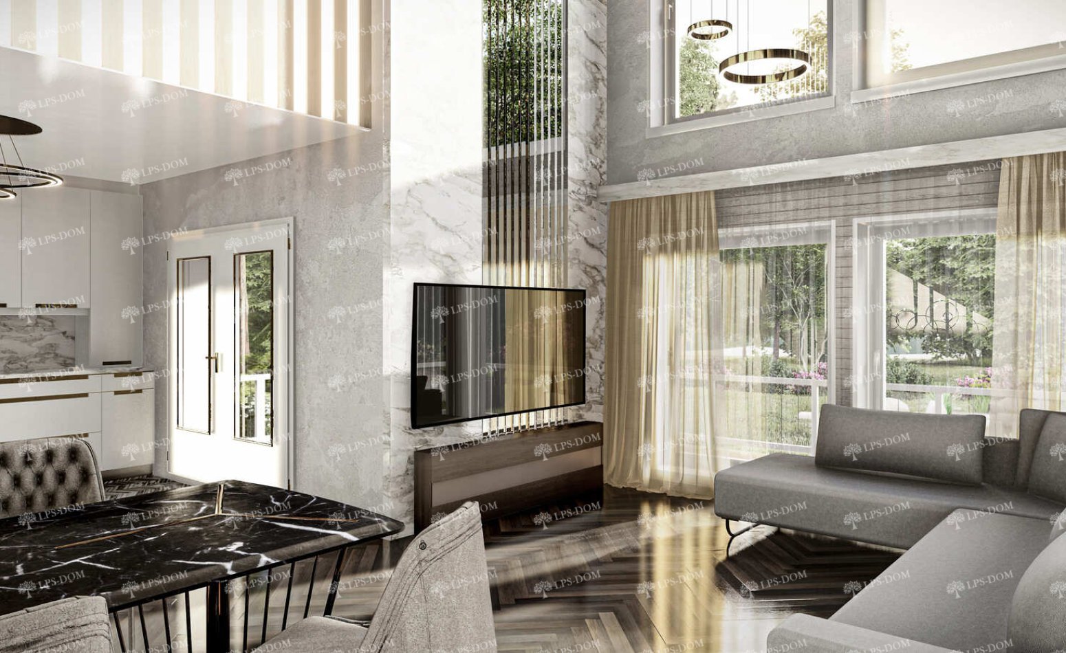 КАРКАСНЫЙ ДОМ НИМ фото интерьера 7