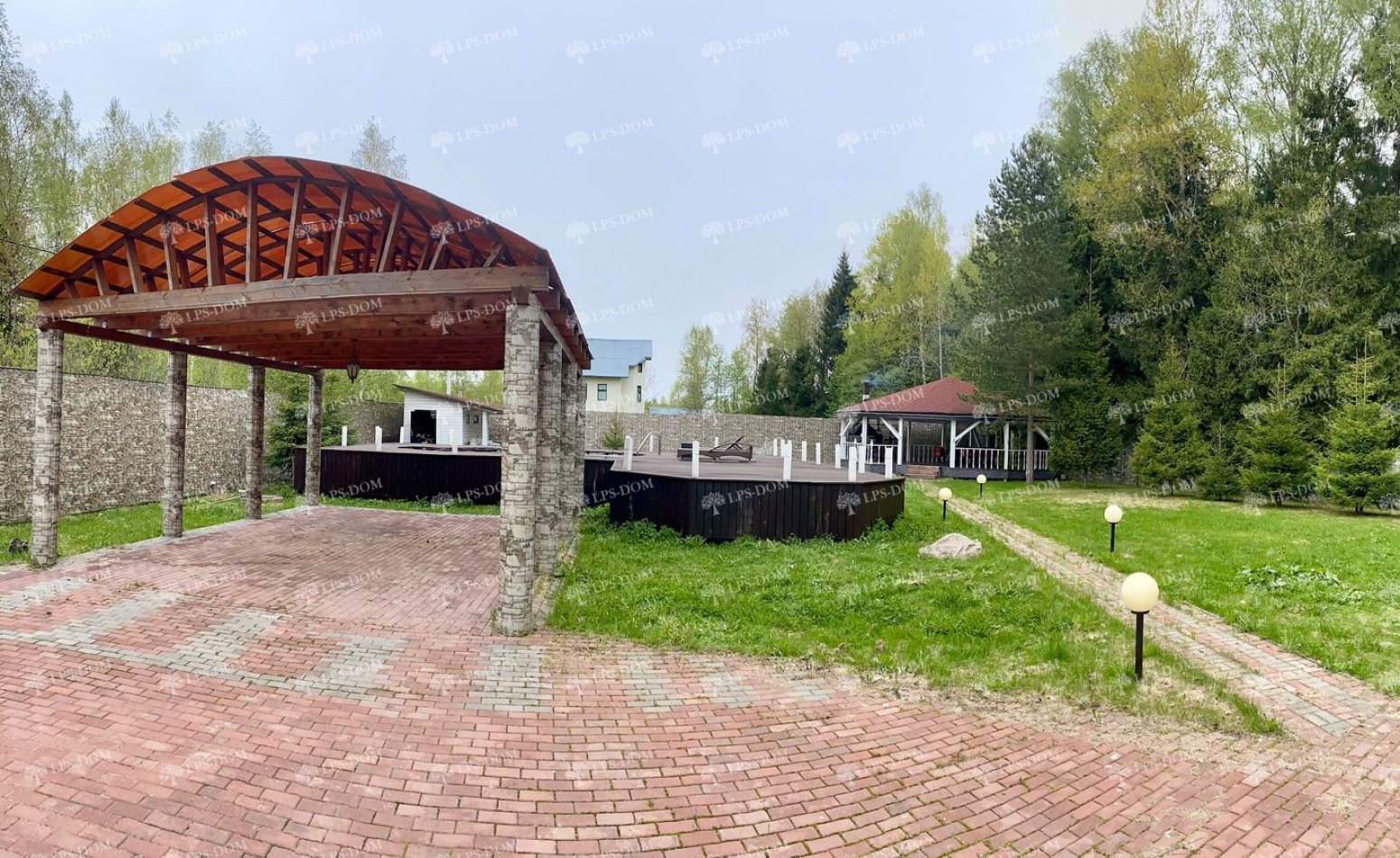 ДОМ ИЗ КЛЕЕНОГО БРУСА С УЧАСТКОМ У ЛЕСА С БАССЕЙНОМ фото 5