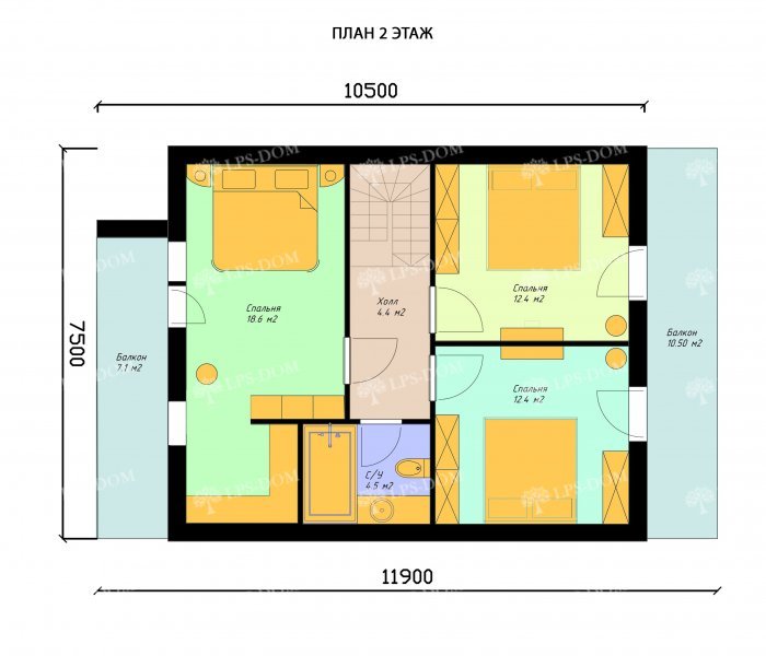 КАРКАСНЫЙ ДОМ БРИСТОЛЬ планировка 2