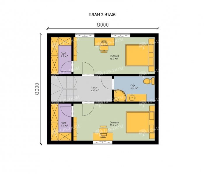 КАРКАСНЫЙ ДОМ САВАЖ планировка 4