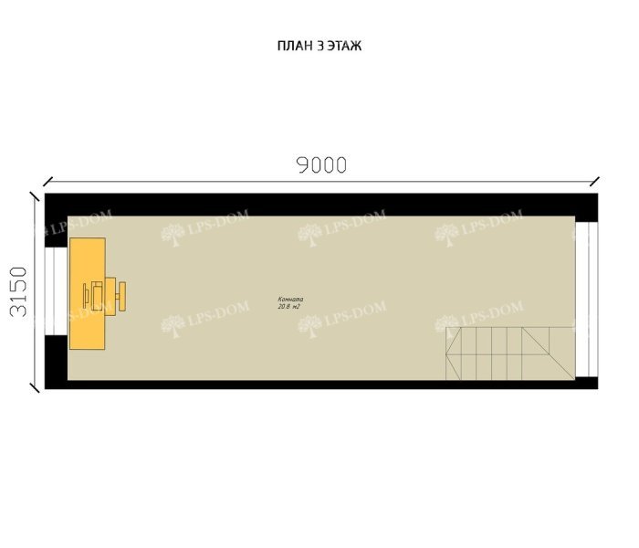 КАРКАСНЫЙ ДОМ САЛЕРНО планировка 3