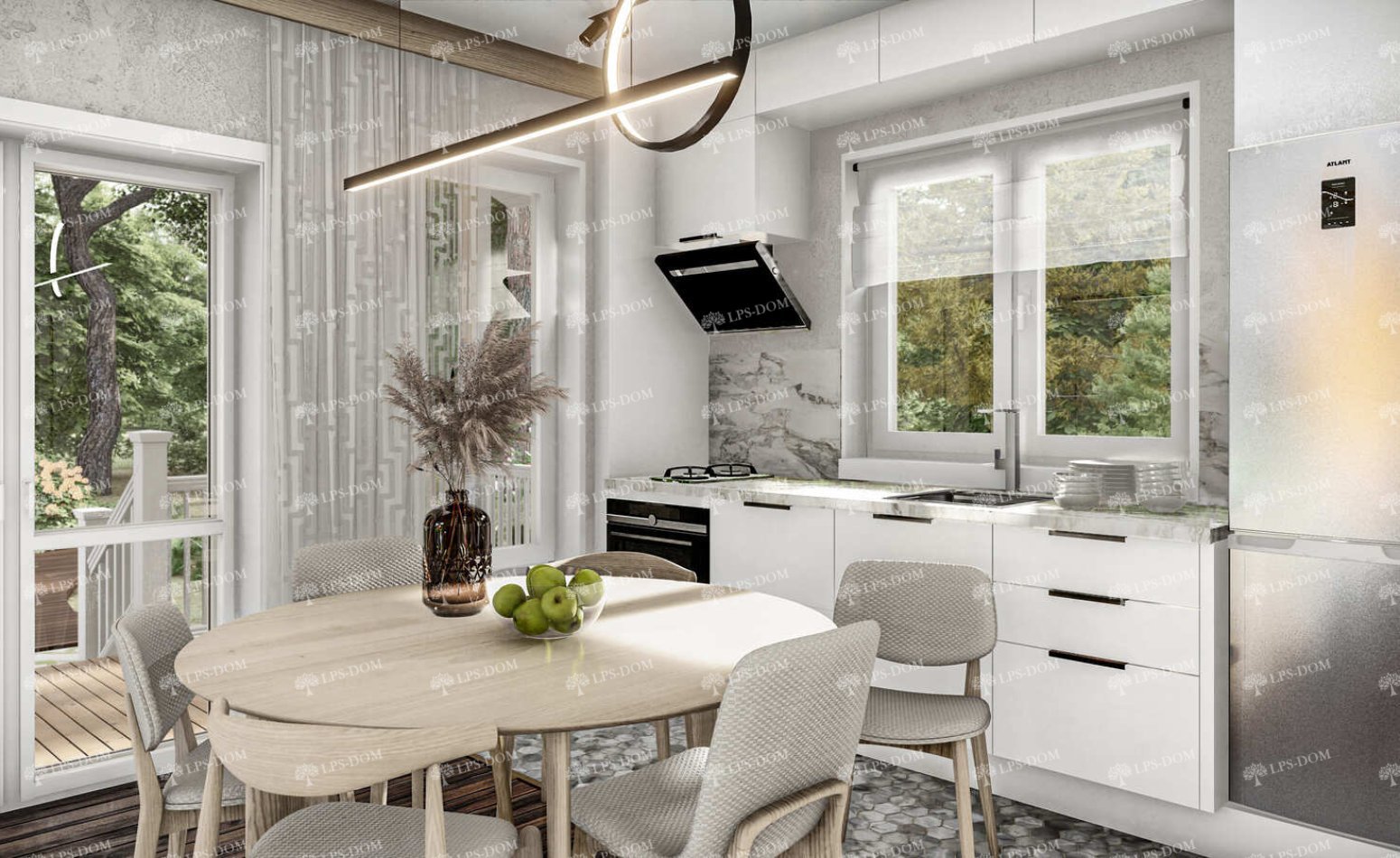 КАРКАСНЫЙ ДОМ ФАЛЬКЕНБЕРГ фото интерьера 8