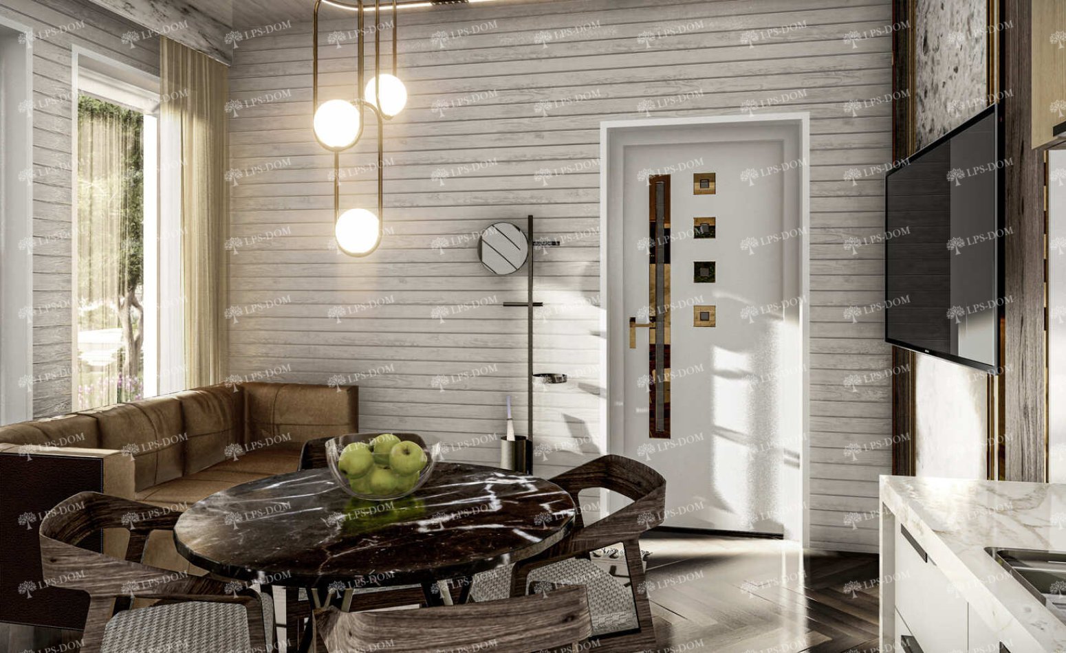 КАРКАСНЫЙ ДОМ АМАДОРА фото интерьера 3