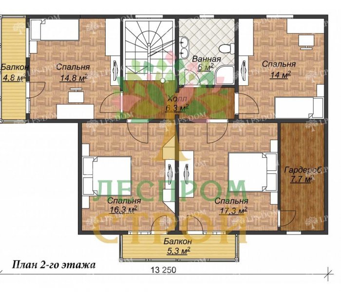 КАРКАСНЫЙ ДОМ БАЙРОН планировка 2