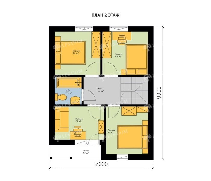КАРКАСНЫЙ ДОМ ГААГА планировка 2