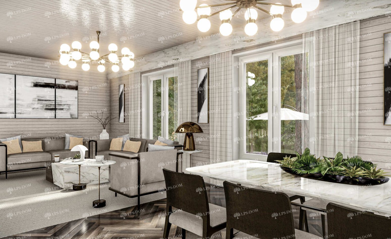 КАРКАСНЫЙ ДОМ БЕЙКЕР фото интерьера 3