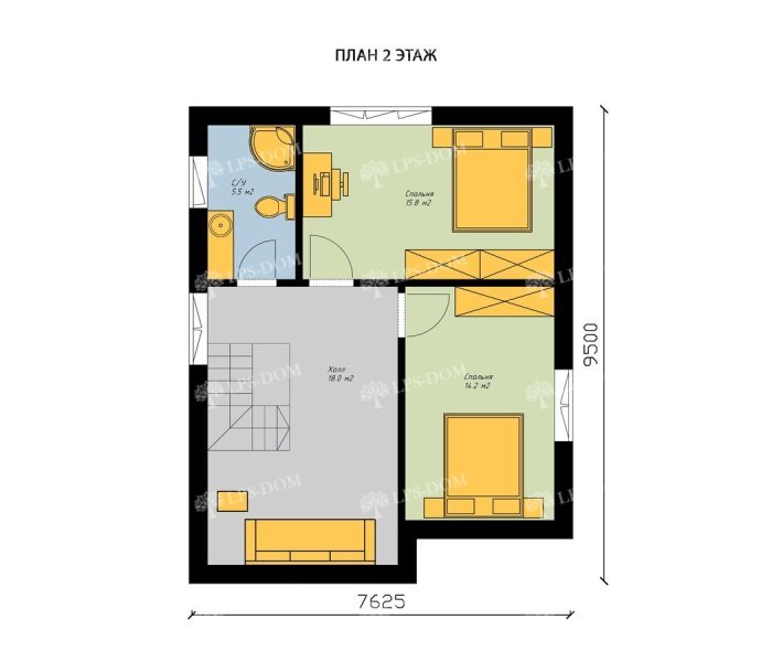 КАРКАСНЫЙ ДОМ НАГАСАКИ планировка 2