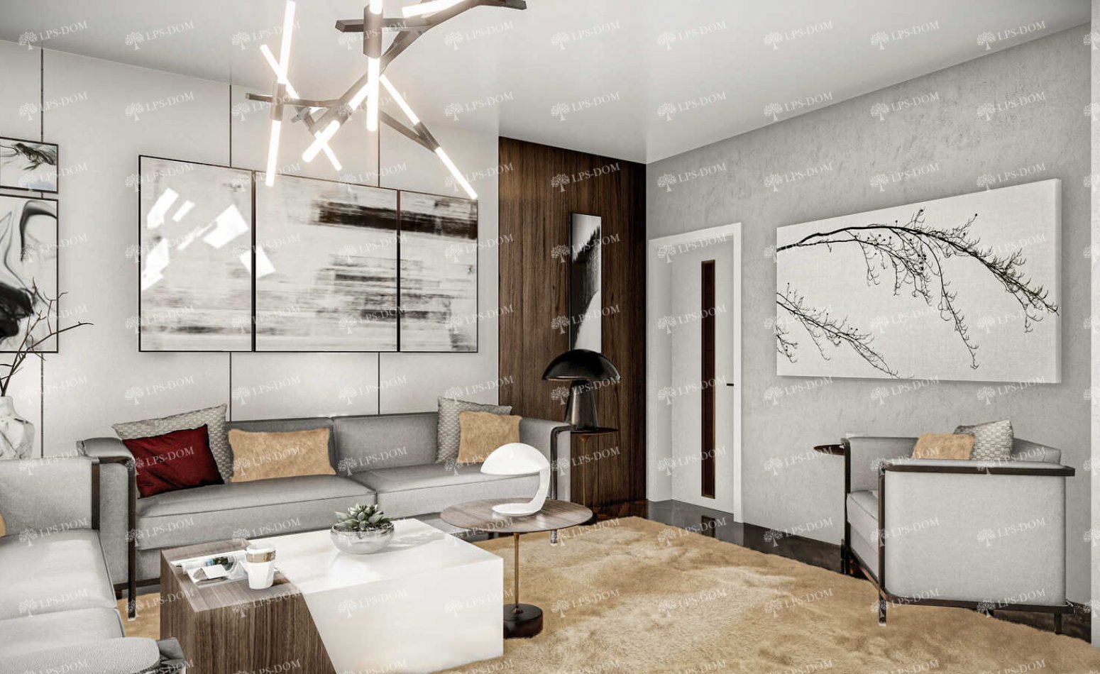 КАРКАСНЫЙ ДОМ АТЛОН фото интерьера 3