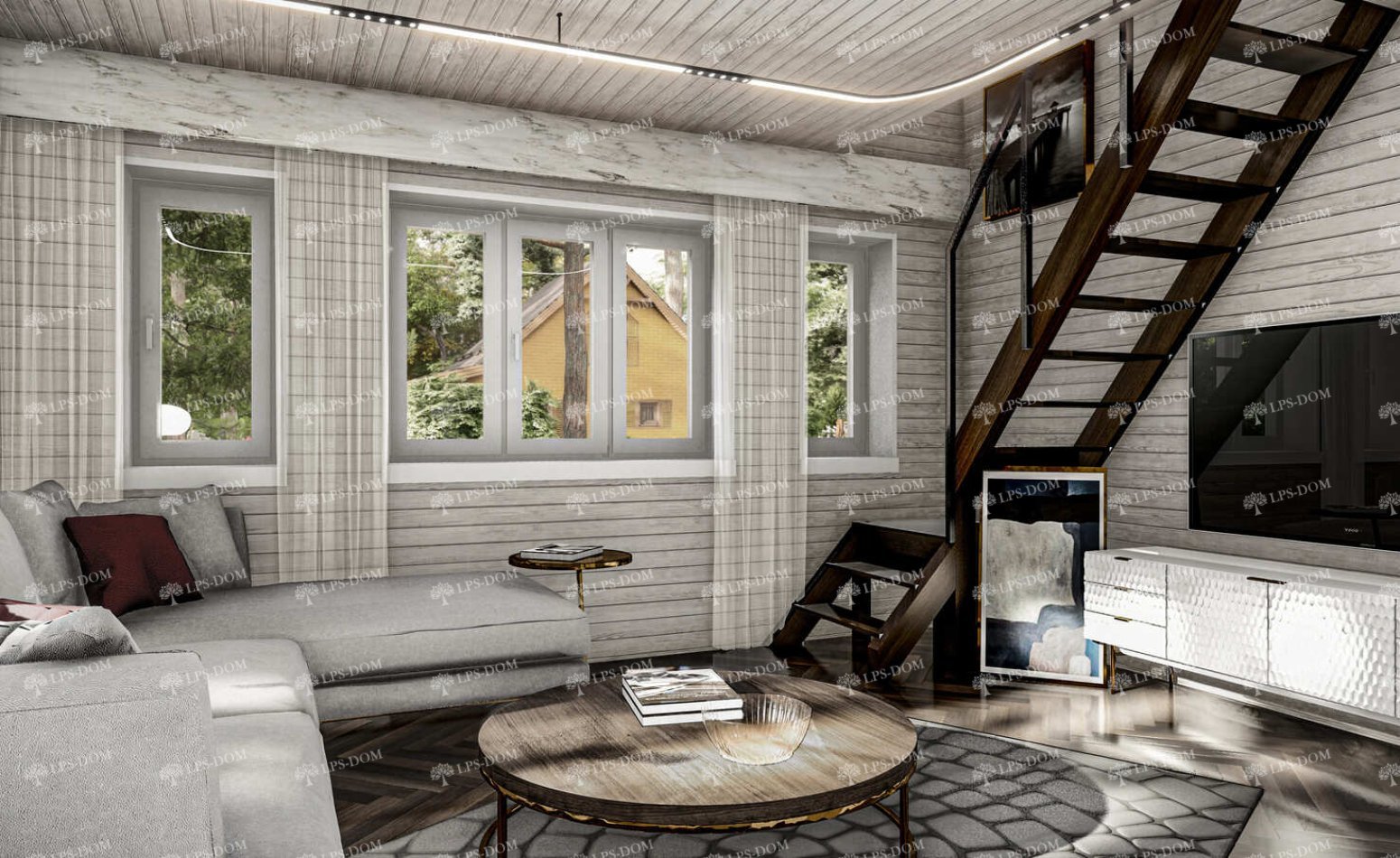 КАРКАСНЫЙ ДОМ НЕПТУН фото интерьера 3