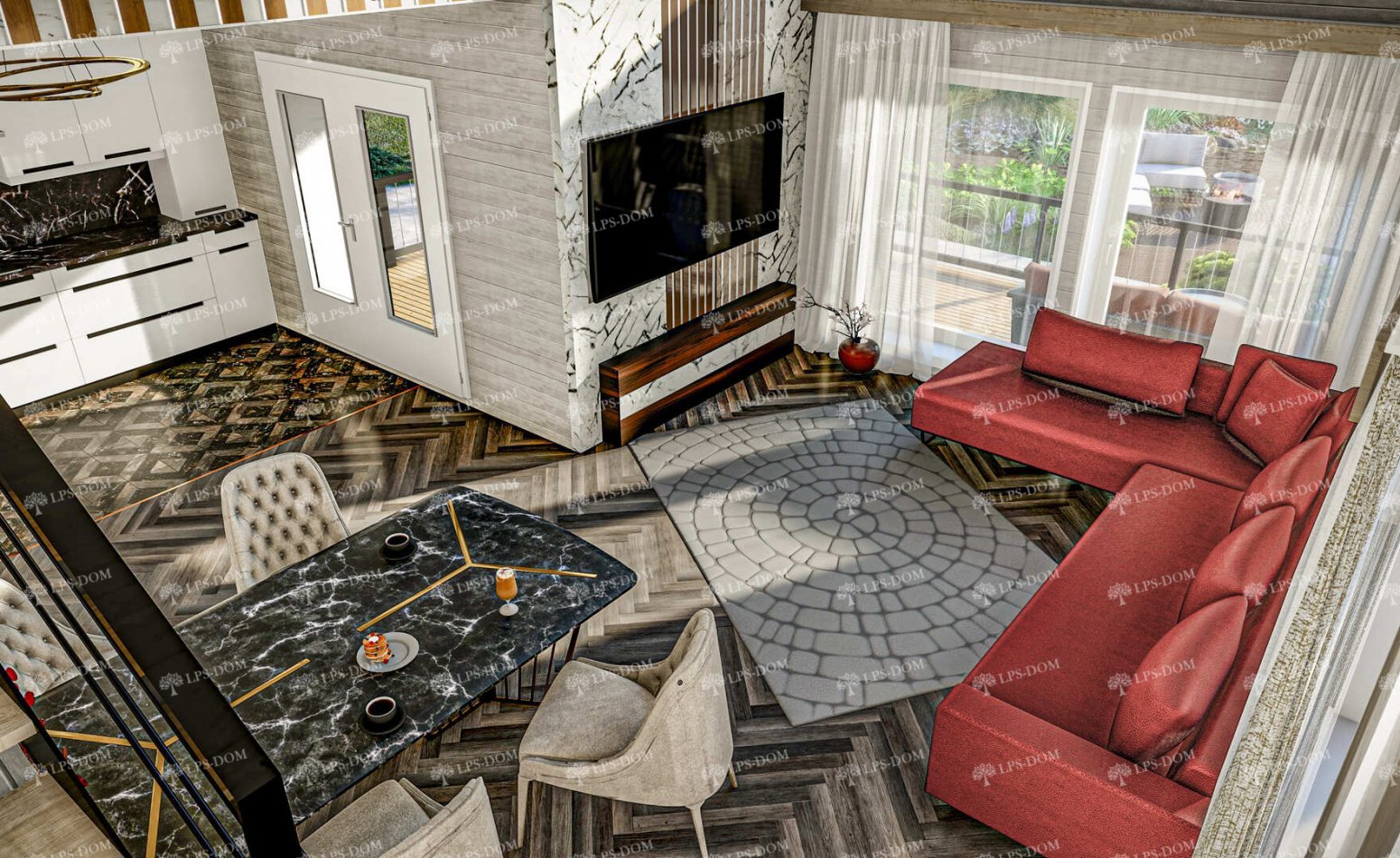 КАРКАСНЫЙ ДОМ НИМ фото интерьера 13