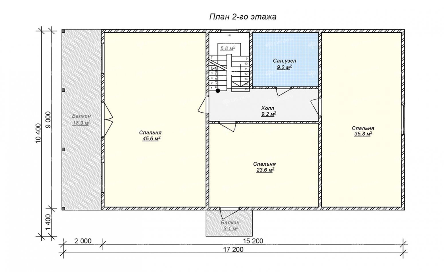 ПРОЕКТ ДОМА ИЗ КЛЕЕНОГО БРУСА БОГАТЫРЬ фото 4