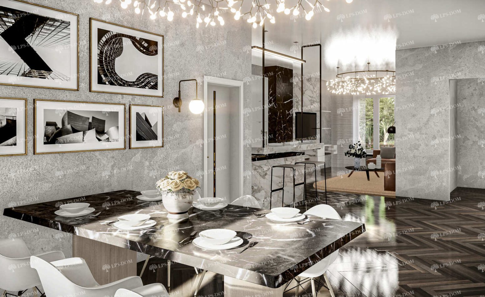 КАРКАСНЫЙ ДОМ ГАП фото интерьера 9