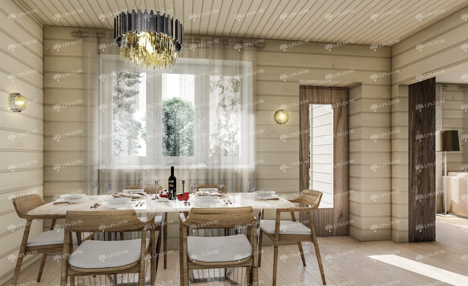 КАРКАСНЫЙ ДОМ АЛТА фото интерьера 4