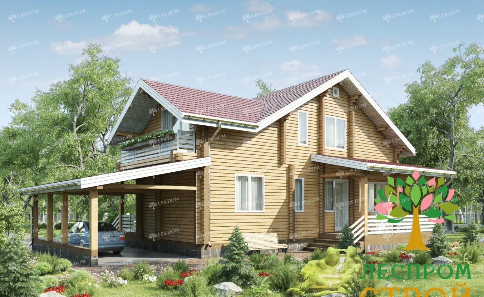 ПРОЕКТ ДОМА ИЗ КЛЕЕНОГО БРУСА ОРЛАНДО фото 2