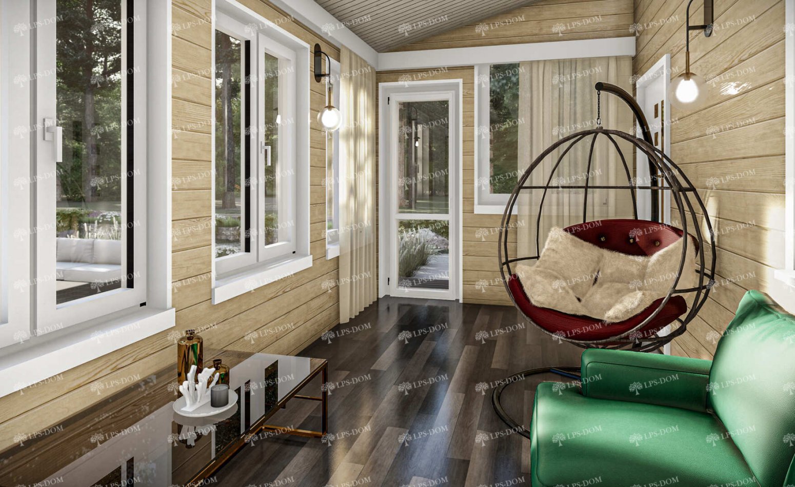 КАРКАСНЫЙ ДОМ АРЕЦЦО фото интерьера 8