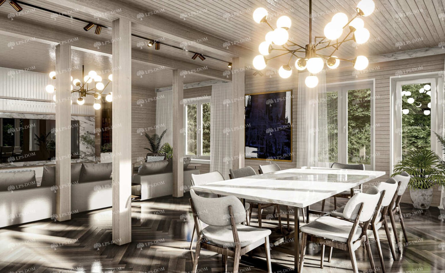 КАРКАСНЫЙ ДОМ САЛЕРНО фото интерьера 4