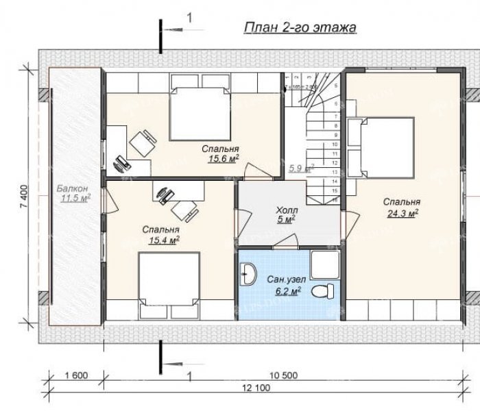 КАРКАСНЫЙ ДОМ ОХОТНИК планировка 2