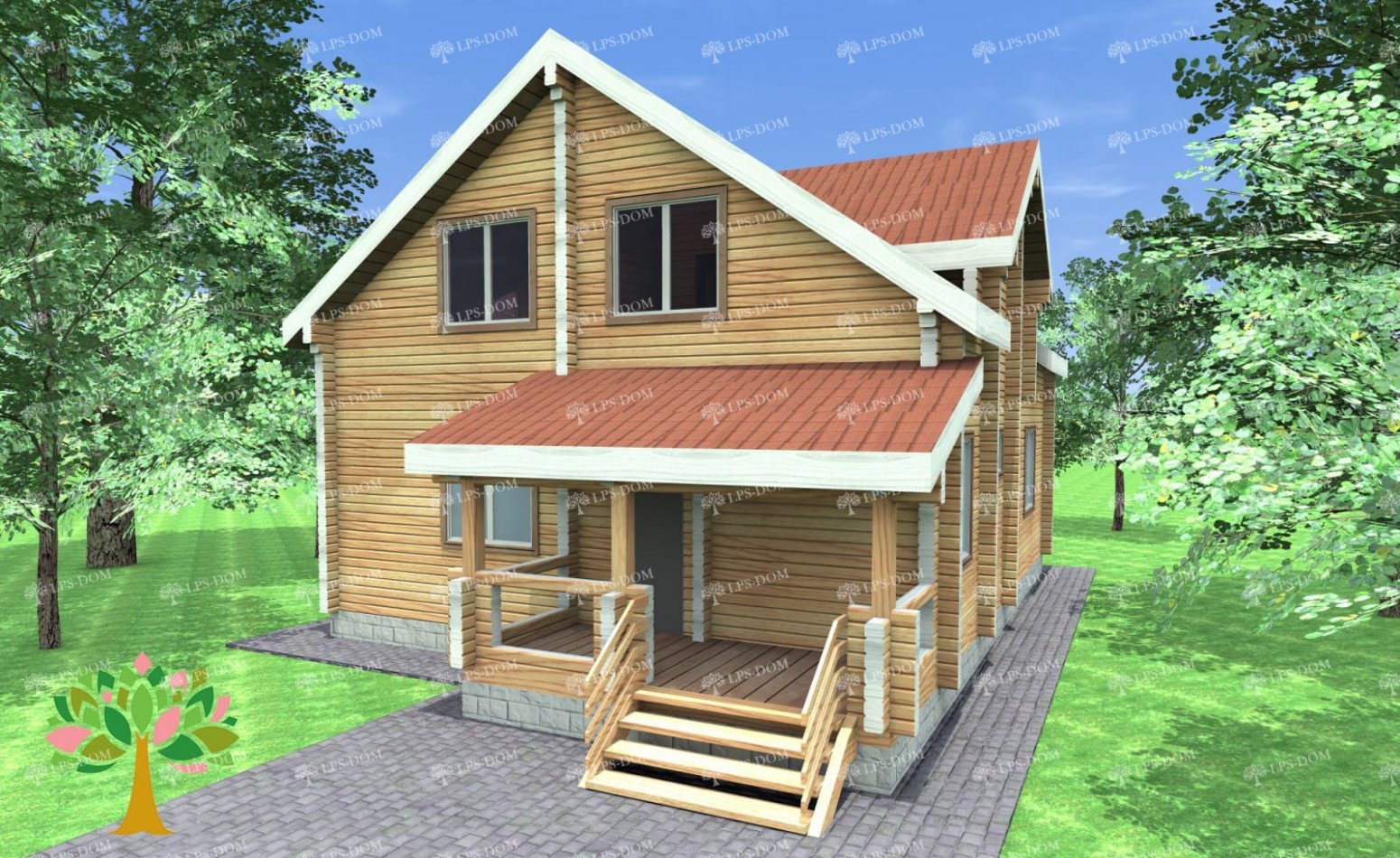 ПРОЕКТ ДОМА ИЗ КЛЕЕНОГО БРУСА СИБИРЬ фото 5