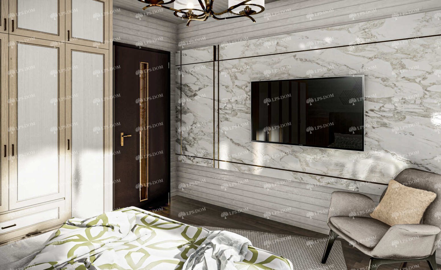 КАРКАСНЫЙ ДОМ БОРДО фото интерьера 4