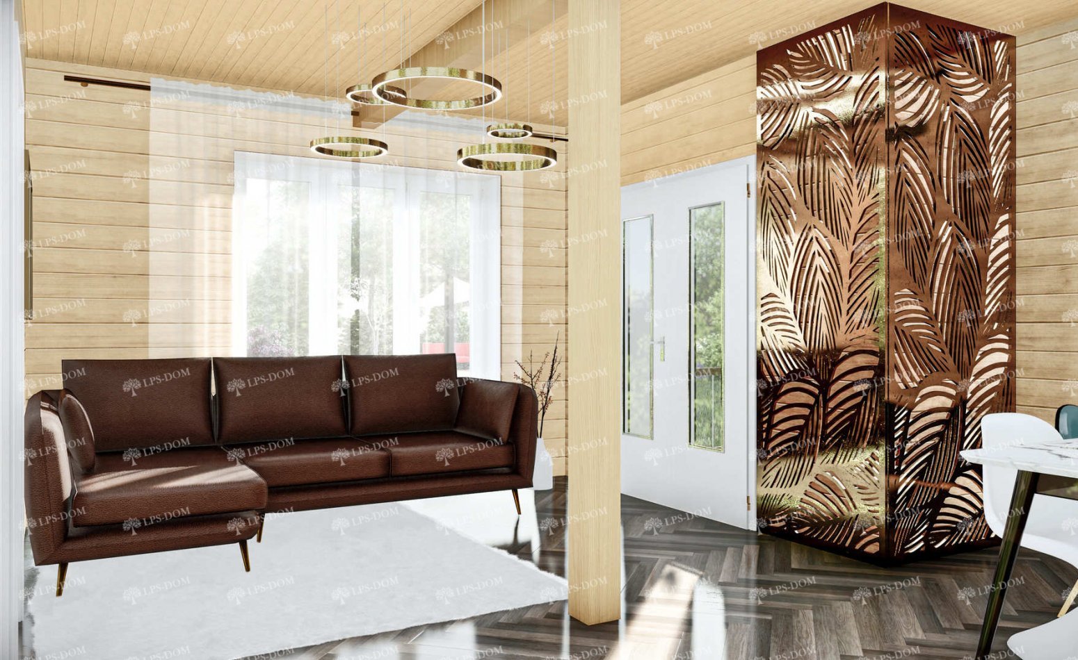 КАРКАСНЫЙ ДОМ ЛАМАНТЕН фото интерьера 8