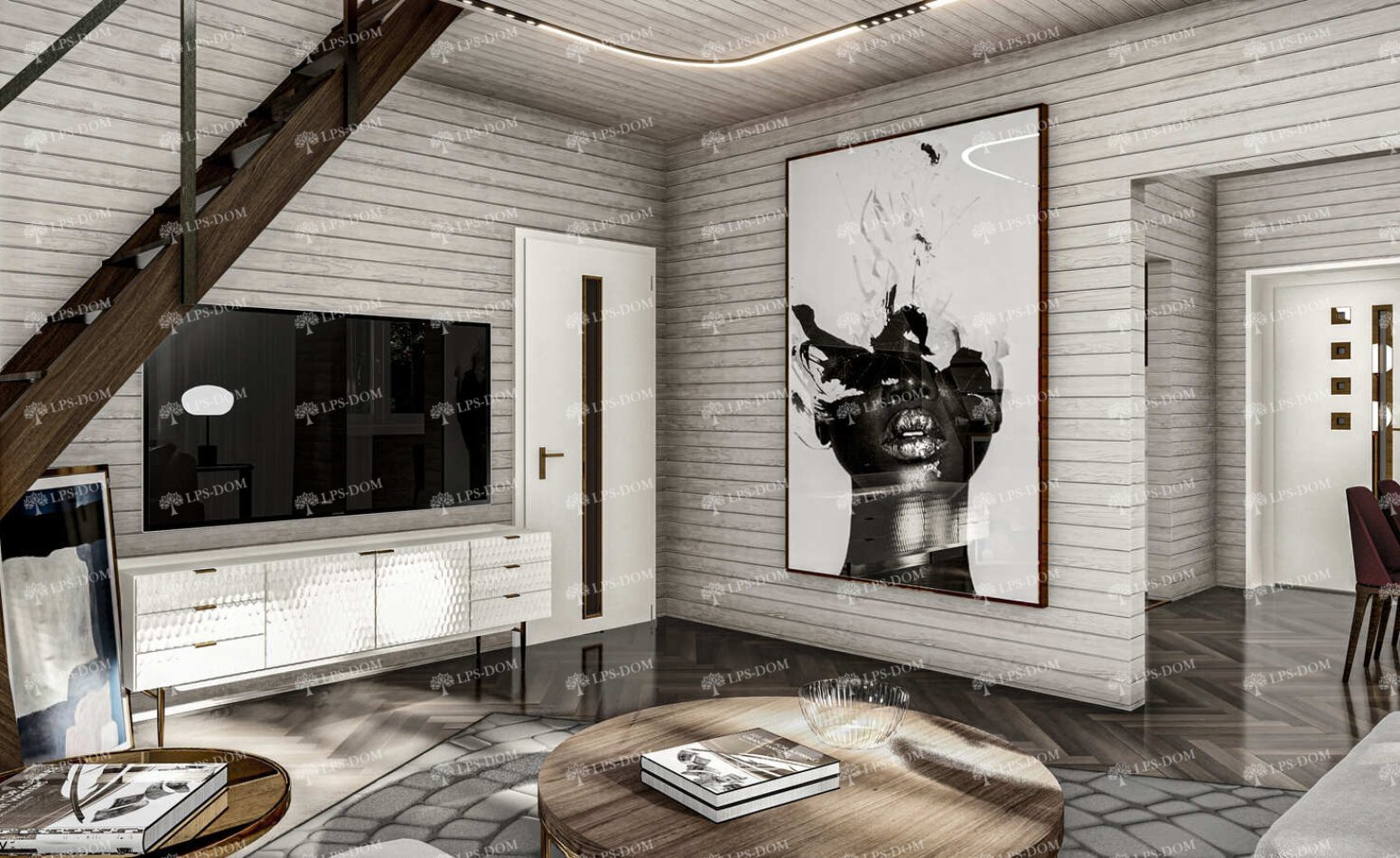 КАРКАСНЫЙ ДОМ НЕПТУН фото интерьера 4